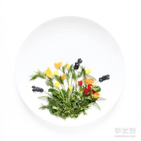 盤子上的藝術(shù)創(chuàng)作 創(chuàng)意DIY讓食材擺出美麗圖案 -  rpnrmr.com