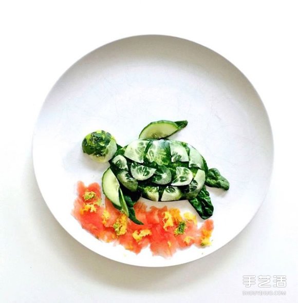 盤子上的藝術(shù)創(chuàng)作 創(chuàng)意DIY讓食材擺出美麗圖案 -  rpnrmr.com