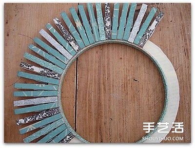 木夾子圓環(huán)掛飾DIY 手工制作木夾子環(huán)形裝飾品 -  rpnrmr.com