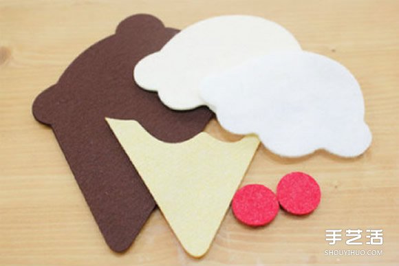 不織布冰激凌零錢包制作 手工布藝零錢包DIY -  rpnrmr.com