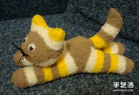 襪子制作趴趴貓的方法 趴趴貓毛絨玩具制作 -  rpnrmr.com