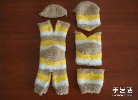 襪子制作趴趴貓的方法 趴趴貓毛絨玩具制作 -  rpnrmr.com