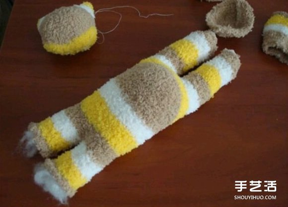 襪子制作趴趴貓的方法 趴趴貓毛絨玩具制作 -  rpnrmr.com