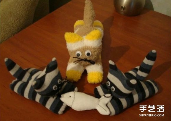 襪子制作趴趴貓的方法 趴趴貓毛絨玩具制作 -  rpnrmr.com