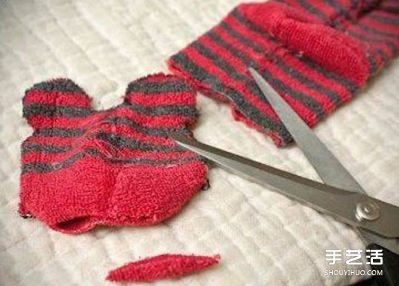 襪子小熊手工制作教程 毛絨小熊用襪子做圖解 -  rpnrmr.com