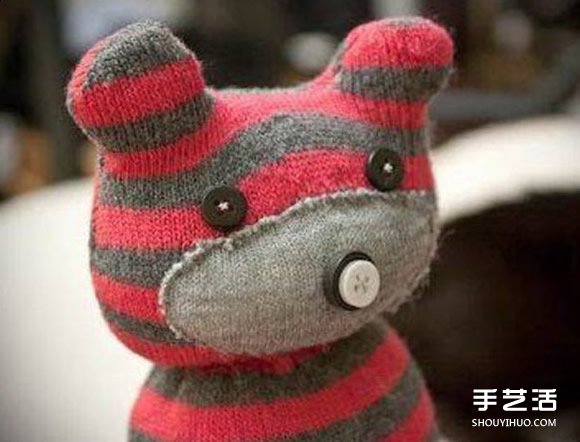 襪子小熊手工制作教程 毛絨小熊用襪子做圖解 -  rpnrmr.com