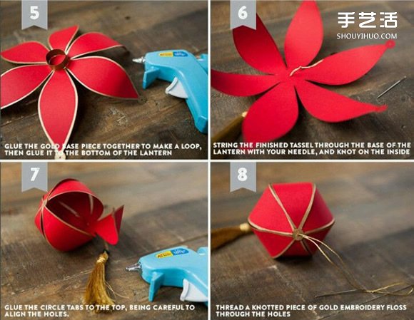 小學(xué)生燈籠制作方法 簡(jiǎn)單卡紙燈籠的做法圖解 -  rpnrmr.com