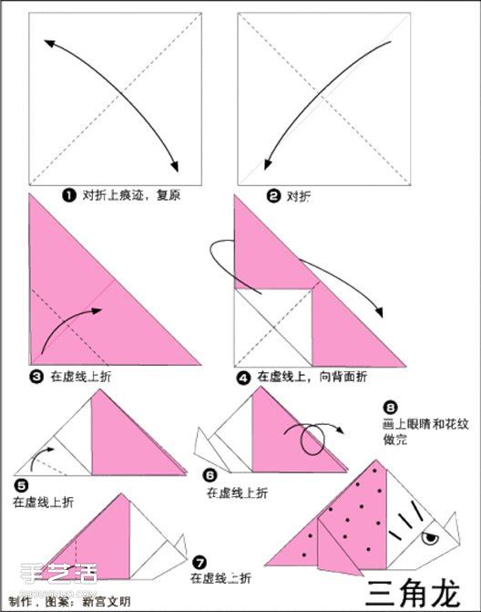 簡單恐龍的折法大全 兒童折紙恐龍折紙圖解 -  rpnrmr.com