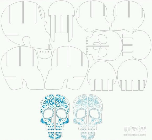 骷髏頭筆筒DIY教程 密度板制作創(chuàng)意骷髏頭筆筒 -  rpnrmr.com