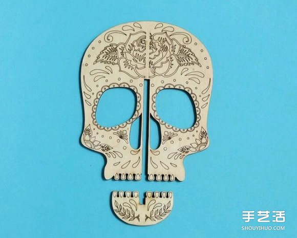 骷髏頭筆筒DIY教程 密度板制作創(chuàng)意骷髏頭筆筒 -  rpnrmr.com