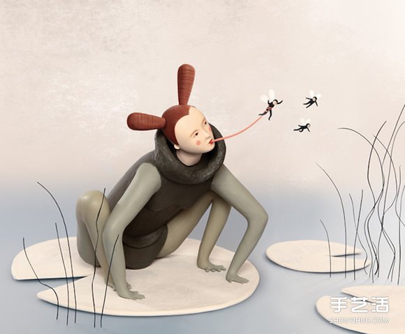 以精致粘土工藝品塑造出現(xiàn)實(shí)和奇幻的異空間 -  rpnrmr.com