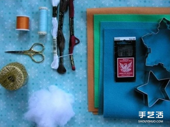 圣誕主題不織布雪花、圣誕樹和姜餅人掛件制作 -  rpnrmr.com