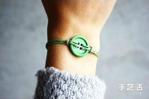 兒童手鏈怎么編 簡單帶紐扣手鏈編織方法圖解 -  rpnrmr.com