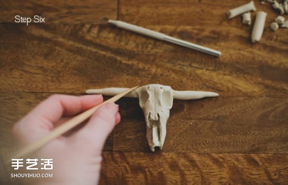 軟陶山羊頭骨掛件制作 個性山羊頭骨飾品DIY -  rpnrmr.com