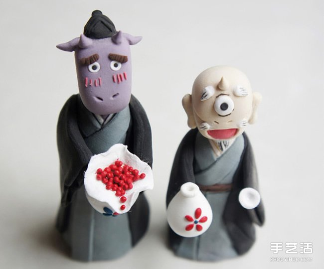 《夏目友人帳》兩只中級(jí)妖怪超輕粘土制作 -  rpnrmr.com