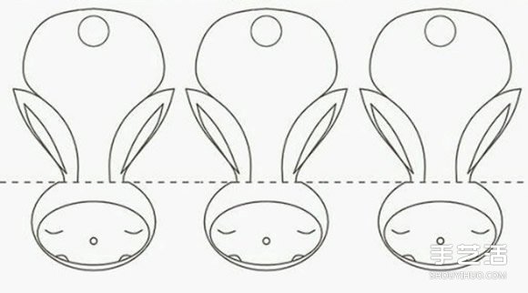 小兔子書簽制作方法 卡紙制作兔子書簽教程 -  rpnrmr.com