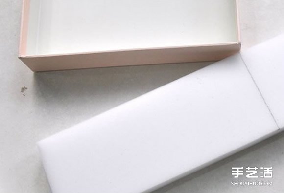 利用廢棄鞋盒蓋子和海綿墊DIY制作首飾收納盒 -  rpnrmr.com