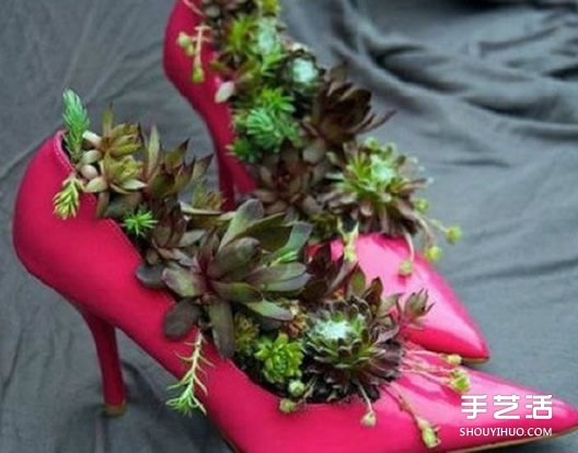 廢舊鞋子制作花盆的方法 舊鞋子DIY花盆教程 -  rpnrmr.com
