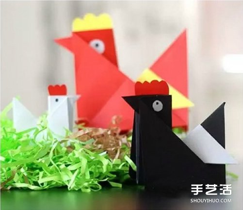 兒童折紙小公雞方法 立體小公雞的折法圖解 -  rpnrmr.com