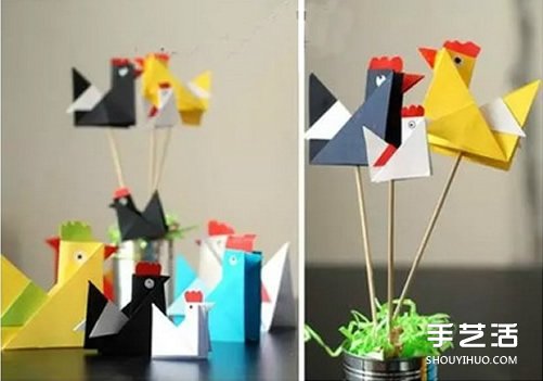 兒童折紙小公雞方法 立體小公雞的折法圖解 -  rpnrmr.com