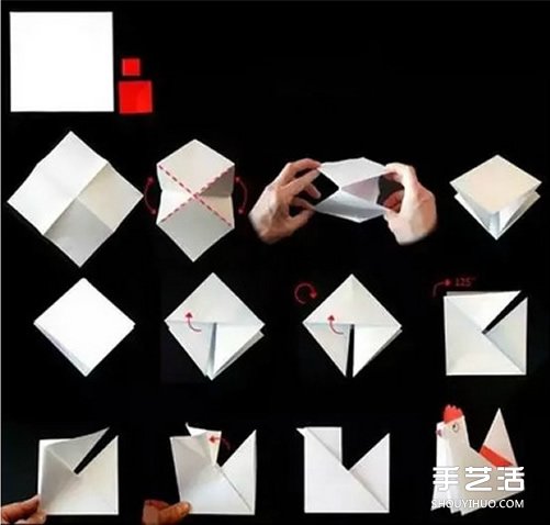 兒童折紙小公雞方法 立體小公雞的折法圖解 -  rpnrmr.com
