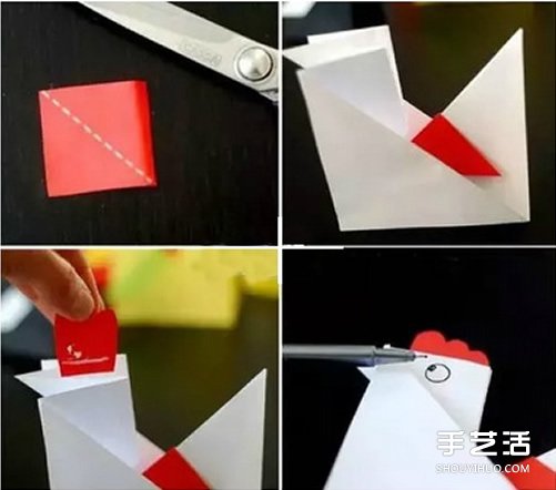 兒童折紙小公雞方法 立體小公雞的折法圖解 -  rpnrmr.com