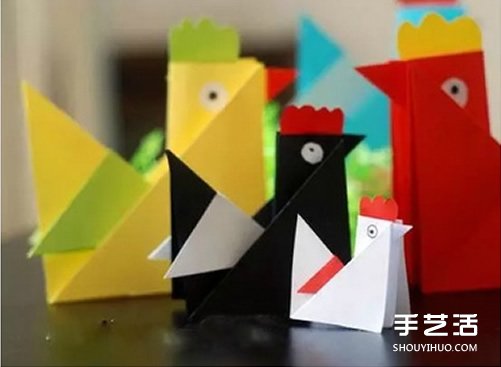 兒童折紙小公雞方法 立體小公雞的折法圖解 -  rpnrmr.com