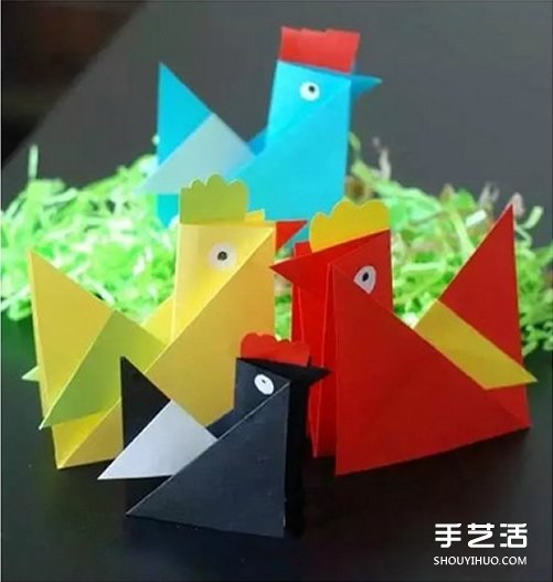 兒童折紙小公雞方法 立體小公雞的折法圖解 -  rpnrmr.com