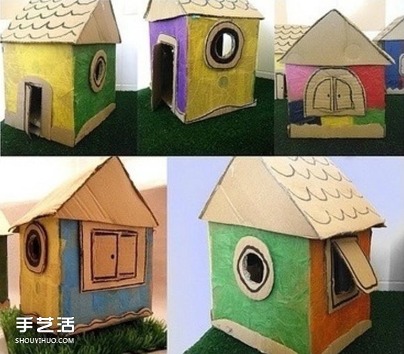 兒童紙房子手工制作方法 紙房子模型制作圖解 -  rpnrmr.com