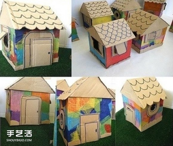 兒童紙房子手工制作方法 紙房子模型制作圖解 -  rpnrmr.com