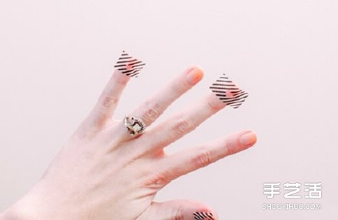 招桃花的小清新美甲DIY 可愛桃花美甲圖片教程 -  rpnrmr.com