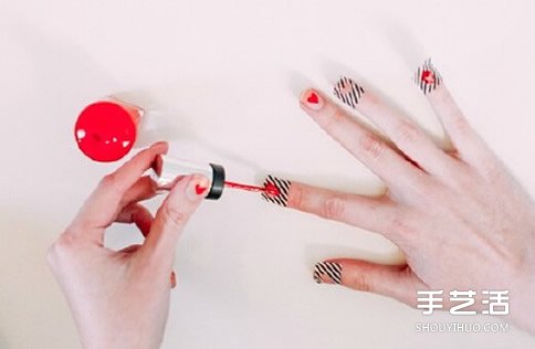 招桃花的小清新美甲DIY 可愛桃花美甲圖片教程 -  rpnrmr.com