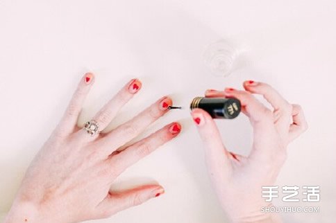 招桃花的小清新美甲DIY 可愛桃花美甲圖片教程 -  rpnrmr.com