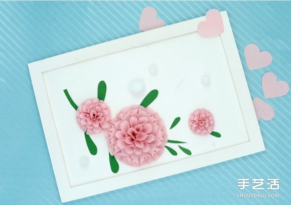 立體花朵裝飾畫(huà)DIY 簡(jiǎn)單手工制作立體花裝飾畫(huà) -  rpnrmr.com