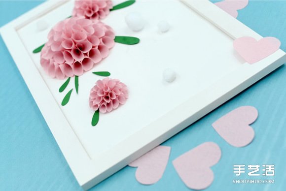 立體花朵裝飾畫(huà)DIY 簡(jiǎn)單手工制作立體花裝飾畫(huà) -  rpnrmr.com