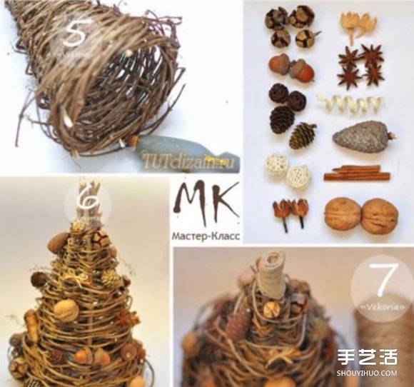 枯枝樹藤等廢物利用 DIY制作森系圣誕樹的方法 -  rpnrmr.com