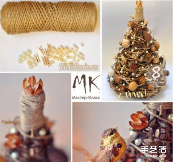 枯枝樹藤等廢物利用 DIY制作森系圣誕樹的方法 -  rpnrmr.com