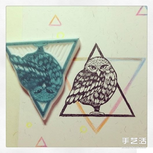 可愛清新的貓咪、鳥兒和花草橡皮章圖案素材 -  rpnrmr.com