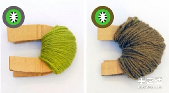 用毛線制作獼猴桃方法 毛線獼猴桃小飾品DIY -  rpnrmr.com