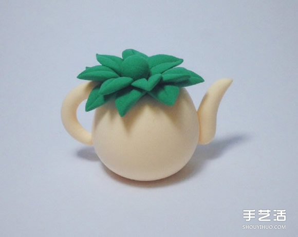 超輕粘土制作水壺花瓶插玫瑰花裝飾擺件 -  rpnrmr.com