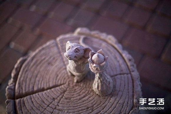 栩栩如生而充滿童話氛圍的象鼠下棋造型沙雕 -  rpnrmr.com