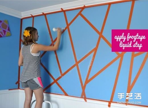 簡(jiǎn)單墻畫手繪DIY 用好膠帶紙就可以輕松搞定 -  rpnrmr.com