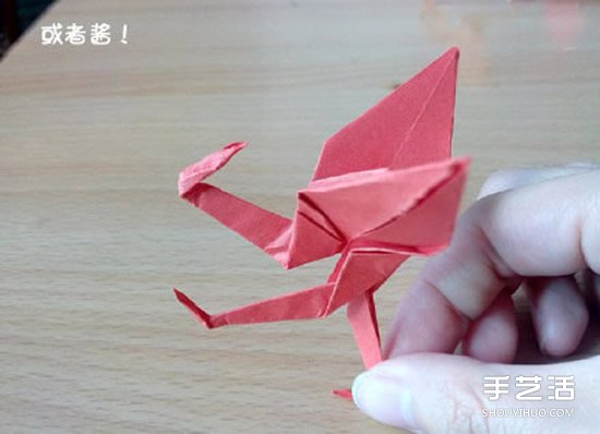 折紙猥瑣鶴的方法圖解 猥瑣鶴的折法步驟圖 -  rpnrmr.com