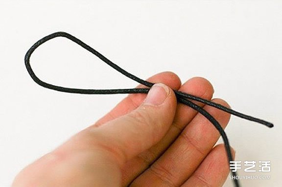 男士手鏈的編法圖解 黑白兩色簡約男生手鏈DIY -  rpnrmr.com