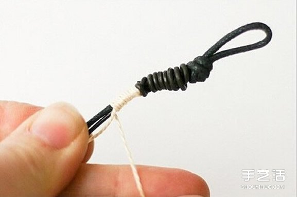 男士手鏈的編法圖解 黑白兩色簡約男生手鏈DIY -  rpnrmr.com