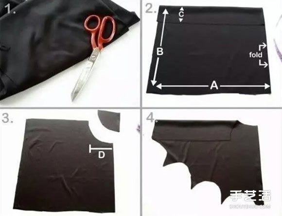 蝙蝠俠披風(fēng)制作方法 吸血鬼蝙蝠翅膀披風(fēng)DIY -  rpnrmr.com