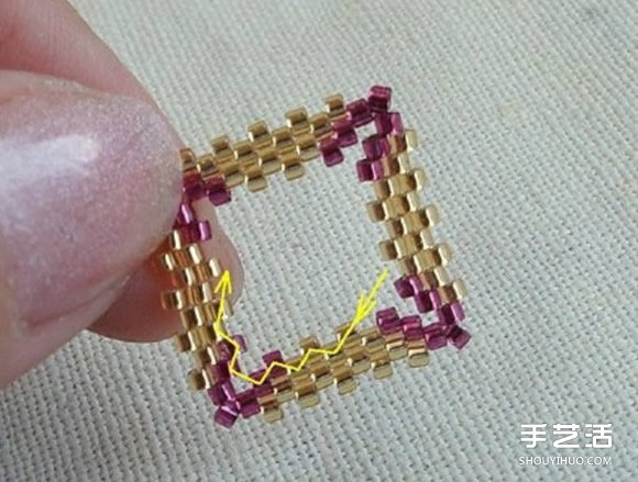 方形串珠飾品DIY教程 手工串珠寶石飾品制作 -  rpnrmr.com
