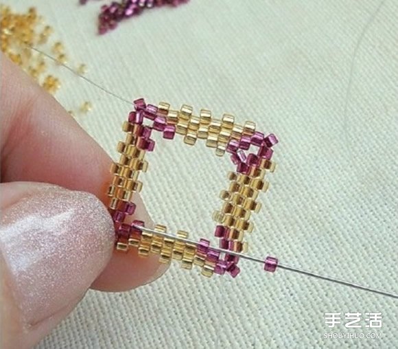 方形串珠飾品DIY教程 手工串珠寶石飾品制作 -  rpnrmr.com