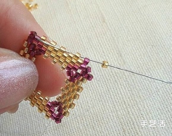方形串珠飾品DIY教程 手工串珠寶石飾品制作 -  rpnrmr.com