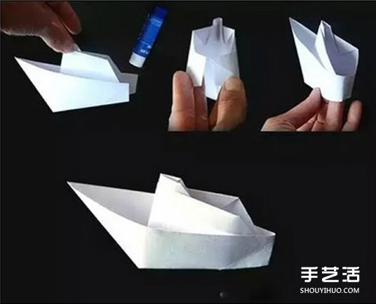 手工折紙輪船折法圖解 簡(jiǎn)單兒童折輪船的折法 -  rpnrmr.com